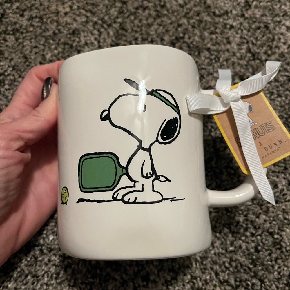 Rae Dunn Peanuts Pickleball mug